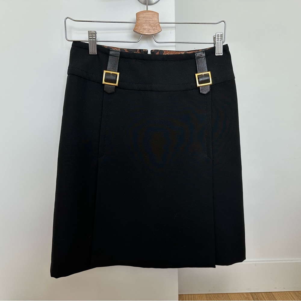 Elegant Black Skirt with Buckle Detail Dolce & Gabbana